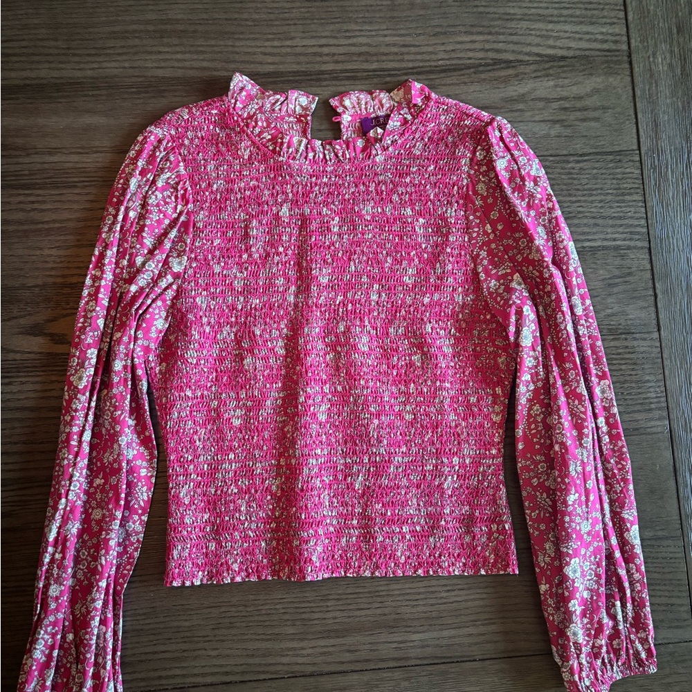 J. Crew liberty floral Long-Sleeve Top M